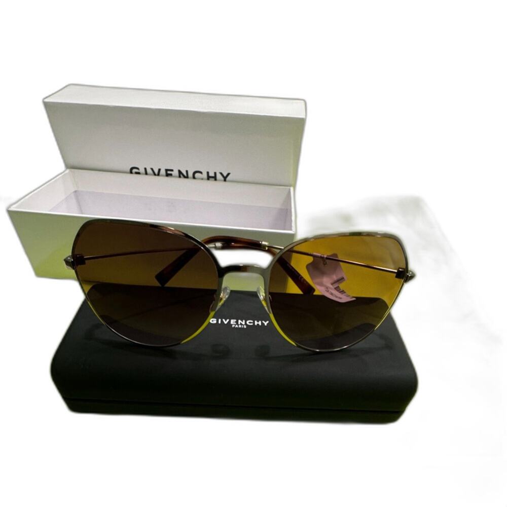 Givenchy 60mm Gradient Sunglasses Gold Pink - Picture 2 of 9